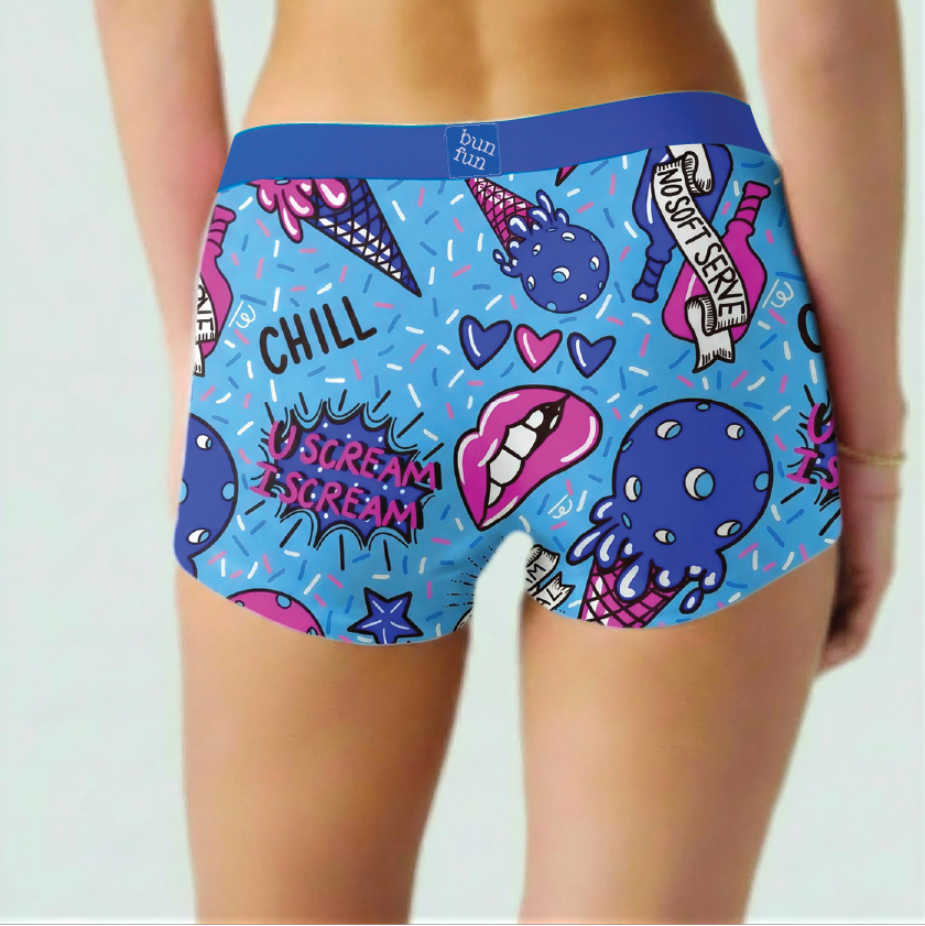 BLUE I-Scream Print-Ladies